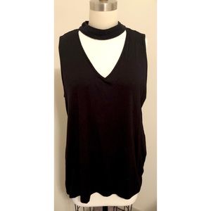 Black V-Neck Tank